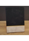 Siyah Çizgili Deri Defter