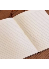 Siyah Çizgili Deri Defter
