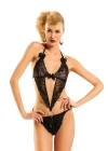 Siyah Dantelli Bodysuit - 999