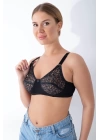 Siyah Dantelli Toparlayıcı Sütyen - 506