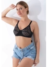 Siyah Dantelli Toparlayıcı Sütyen - 506