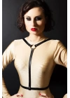 Siyah Deri Fantazi Harness 1072