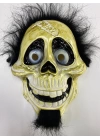Siyah Peluş Saçlı Coco Hector Rivera Maskesi 25x23 cm