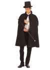 Siyah Sihirbaz Pelerini 120 Cm Ve Sihirbaz Şapkası 12 Cm Yetişkin Boy