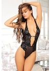 Siyah Taşlı Bodysuit - 890
