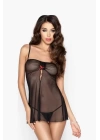 Siyah Transparan Fantazi Gecelik Tm1191