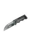 SOG AC78 Siyah Yaprak Kamp Çakı 14,5 cm - Metal Sap, Kılıflı