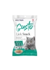 Spectrum Gusto Lick Snack Ton ve Somon Balıklı Sıvı Kedi Ödül Maması 15 Gr 4 Adet