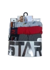 Star 105 Desenli Jakar Erkek  3lü Kemer Boxer