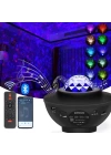 Starry Projektör Bluetooth Hoparlör+sese Duyarlı Disko Topu+ Usb Mp3 Çalar+parti, Gece Lambası