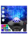 Starry Projektör Bluetooth Hoparlör+sese Duyarlı Disko Topu+ Usb Mp3 Çalar+parti, Gece Lambası