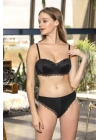 Straplez Sütyen, Slip Külot Takım Siyah (brf31291)