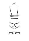 String - Sütyen Jartiyer Harness Takım - Brf142