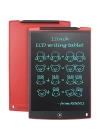 T12 Kırmızı Writing Tablet Lcd 12 Inç Dijital Kalemli Çizim Yazı Tahtası