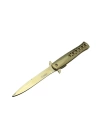 Tac-Force 1111A T-Lite Gold Kamp / Av Çakısı 23cm- Yarı Otomatik, Metal Sap, Kemerlikli