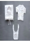 Taçlı Prensesim Nakışlı %100 Cotton Antibakteriyel 10lu Zıbın Takımı Hastane Çıkışı