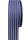 Tafta Çizgi Desen Kurdele 25 mm Lacivert 10 Metre