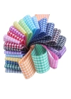 Tafta Ekoseli Kurdele 25 mm Pembe 10 Metre