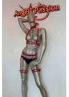 Tasma Detaylı Şık Deri Harness Jartiyer Takım