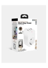 Tekli Yüksek Voltaj Korumalı Duvar Prizi 2x Type-c 1x Usb Çıkışlı Priz Grup Priz Çoğaltıcı Beyaz