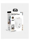 Tekli Yüksek Voltaj Korumalı Duvar Prizi 2x Type-c 1x Usb Çıkışlı Priz Grup Priz Çoğaltıcı Siyah