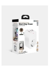 Tekli Yüksek Voltaj Korumalı Duvar Prizi 2x Type-c 1x Usb Çıkışlı Priz Grup Priz Çoğaltıcı Siyah