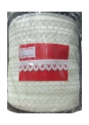 Çamaşır Lastiği Dantelli 1 cm 75 Metre 1 Top Ekru