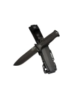 Tiger Tactical Htm 1041 A Siyah Outdoor / Survival Bıçak 27cm - Kauçuk Sap, Kılıflı, Kutulu