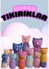 Tıkırık Örgü Yastık Uyku ve Oyun Arkadaşı Pembeş - 35 cm