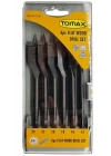 Tomax Yaprak Ahşap Matkap Ucu Takımı 12-24 mm - 6 Parçalı