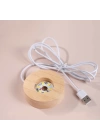 Toz Bulutu Tasarımlı Dekoratif Usb&039li Gece Lambası