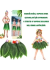 Tropikal Esintili Hawaii Yapraklı Parti Eteği Çocuk Boy
