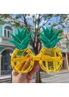 Tropikal Hawaii Ananas Şekilli Parti Gözlüğü 9.5 X 14 Cm