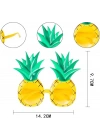 Tropikal Hawaii Ananas Şekilli Parti Gözlüğü 9.5 X 14 Cm