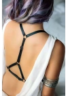 Üçgen Detaylı Lastik Harness - Brf138