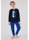 U.s. Polo Assn  Uzun Kol Pijama Takım Us2206-4 Lacivert