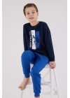 U.s. Polo Assn  Uzun Kol Pijama Takım Us2206-4 Lacivert