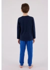 U.s. Polo Assn  Uzun Kol Pijama Takım Us2206-4 Lacivert