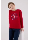 U.s. Polo Assn Uzun Kol Pijama Takım Us2214-4 Kırmızı
