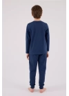 U.s. Polo Assn Uzun Kol Pijama Takım Us2220-4 Koyu İndigo