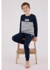U.s. Polo Assn Uzun Kol Pijama Takım Us2220-4 Lacivert