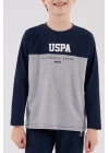 U.s. Polo Assn Uzun Kol Pijama Takım Us2220-4 Lacivert