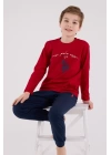 U.s. Polo Assn Uzun Kol Pijama Takım Us2233-4 Kırmızı