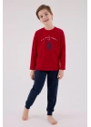 U.s. Polo Assn Uzun Kol Pijama Takım Us2233-4 Kırmızı