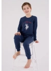U.s. Polo Assn Uzun Kol Pijama Takım Us2233-4 Koyu İndigo
