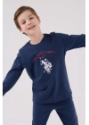 U.s. Polo Assn Uzun Kol Pijama Takım Us2233-4 Koyu İndigo