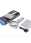 Usb Şarj Edilebilir Katlanabilir 3.510x Büyüteç 8 Ledli Masa Ve Eliçin  Taşınabilir Büyüteç Fs90rc