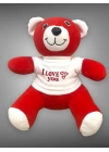 Uyku Arkadaşı Peluş Ayıcık 35 cm Kırmızı