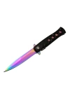 Venom K033 Gökkuşağı Kamp Çakı 23cm- Yarı Otomatik, Kemerlikli