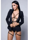 Vücudu Saran Seksi Jartiyer Harness - Brf36